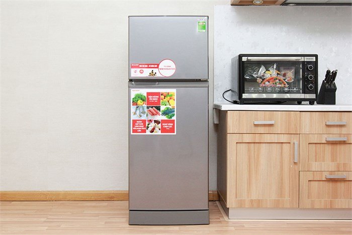 Tủ lạnh Sharp SJ-212E-SS 196 lít