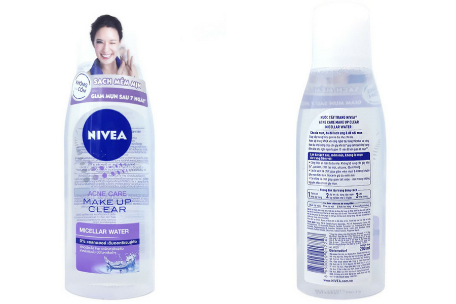 Nước Tẩy Trang Nivea Acne Care Makeup Clear Cho Da Mụn
