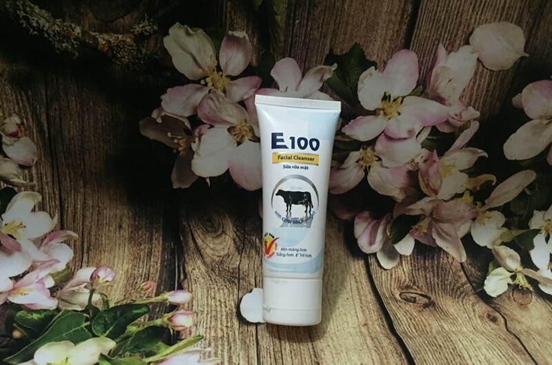 Sữa rửa mặt E100 sữa bò